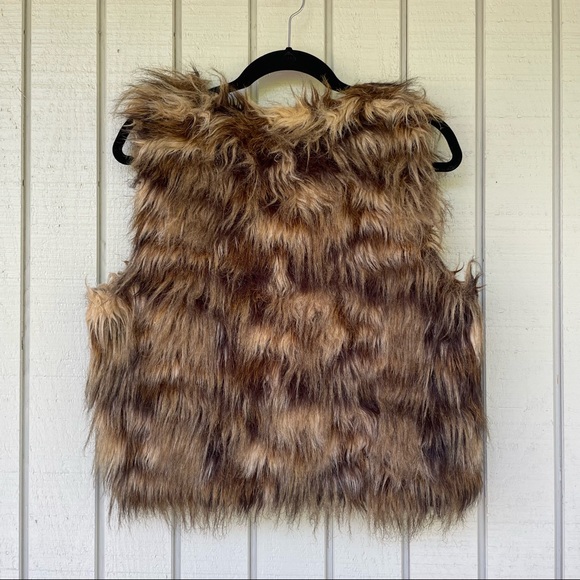Fun Feux Fur Party Vest Women’s M - Picture 2 of 4